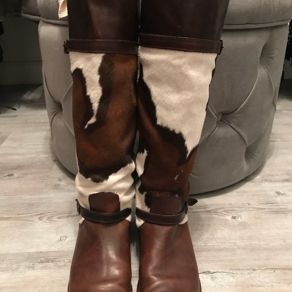 Frye extremely rare calf hair boots size 9 - Picture 2 of 8